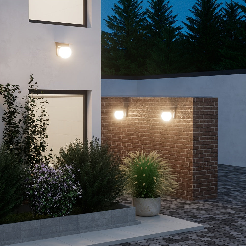 Solar Globe LED Wall Light | Smart Dimmable Outdoor Lighting
