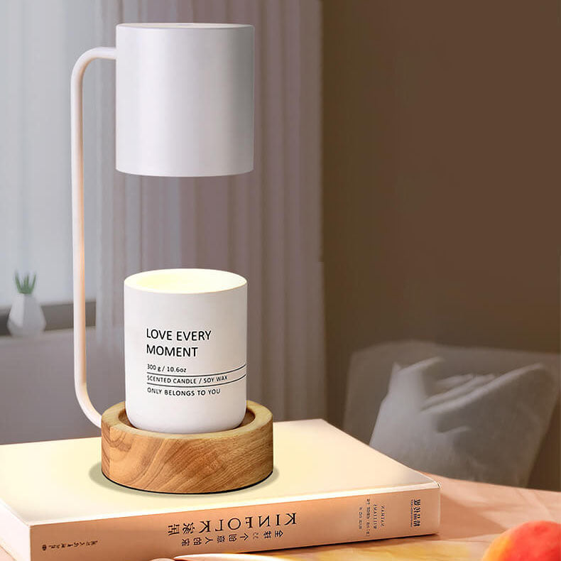 Japanese Minimalist Table Lamp | Wood &amp; Metal Design
