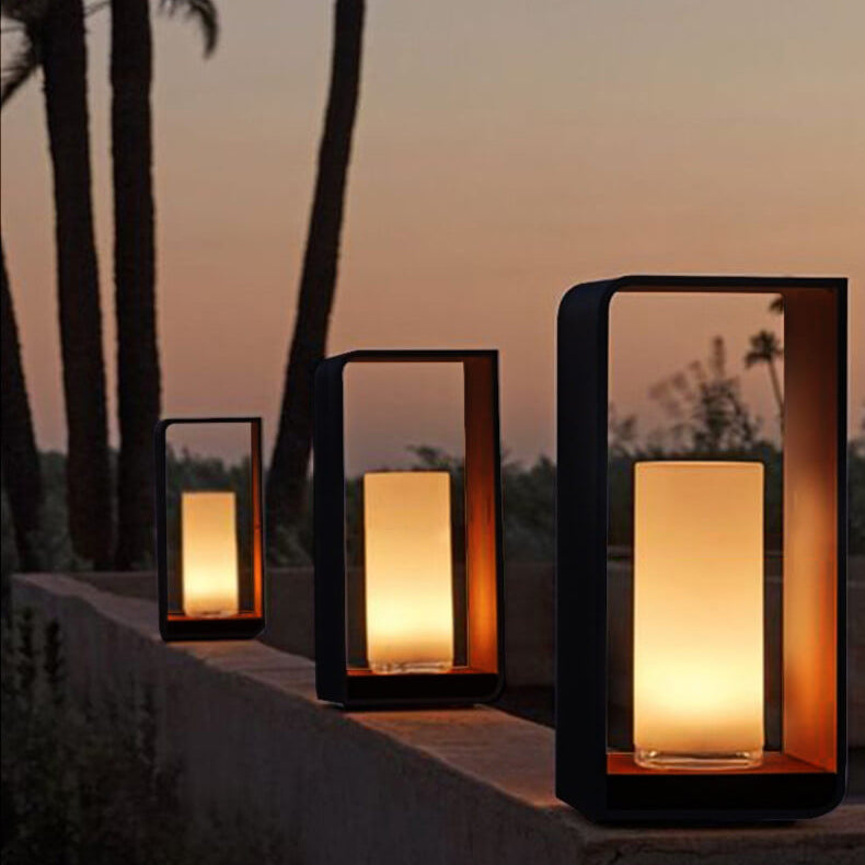 Modern Square Outdoor LED Light | Waterproof Solar LED Light