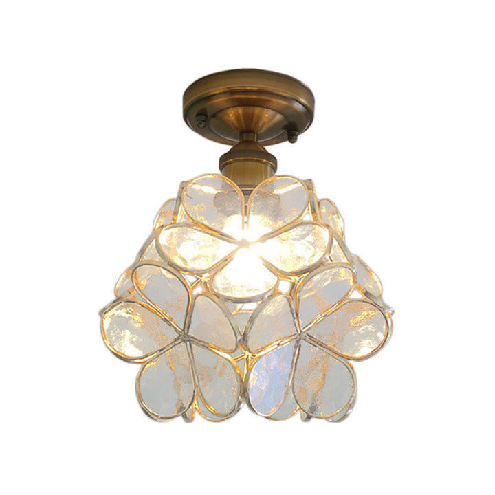 Retro Flower Ceiling Light | Colourful Vintage-Inspired PVC Flush Mount