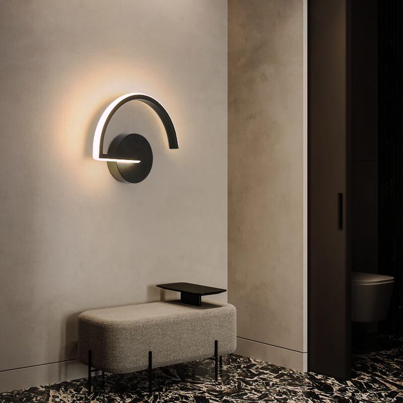 Curves Line LED Wall Light | Modern Minimalist Arc Design