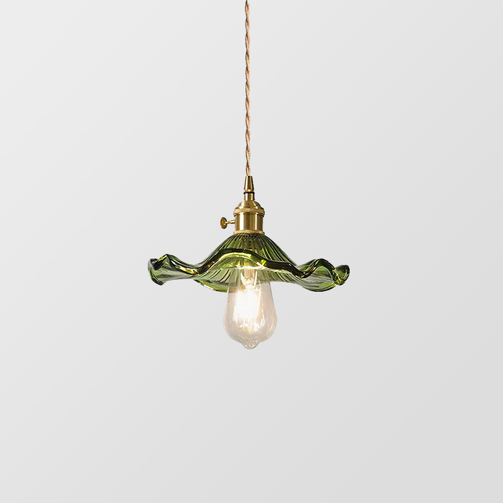 Illuminate Your Room with Elegance | Flower Glass LED Pendant Light