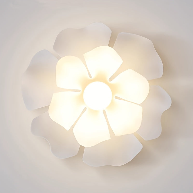 Rose Petal Ceiling Light | Modern Semi-Flush Flower Design