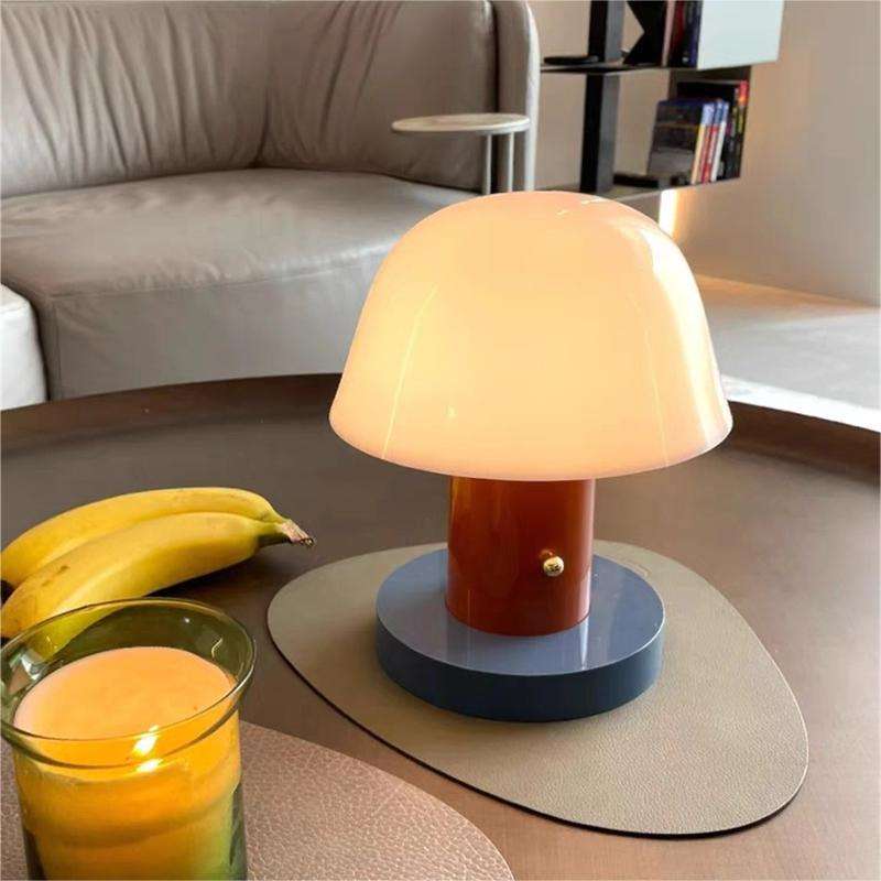 Mushroom Table Lamp | Modern Rechargeable LED Light