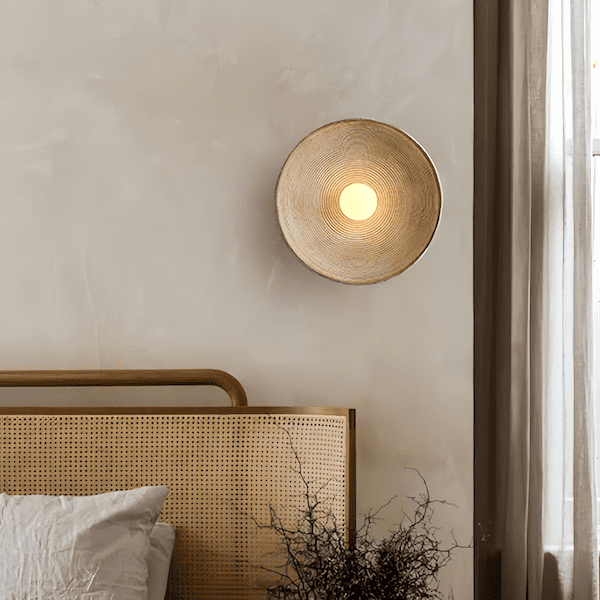 Rustic Wood Wall Sconce | Handcrafted LED Wall Light