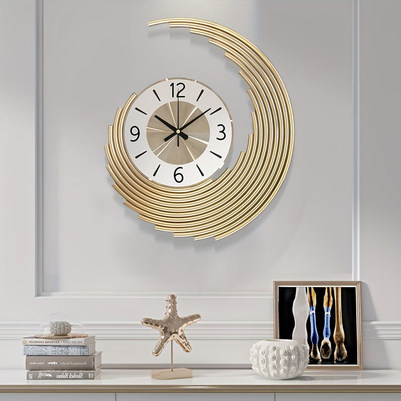 Modern 3D Metal Wall Clock | Silent Quartz Movement Decorative Clock