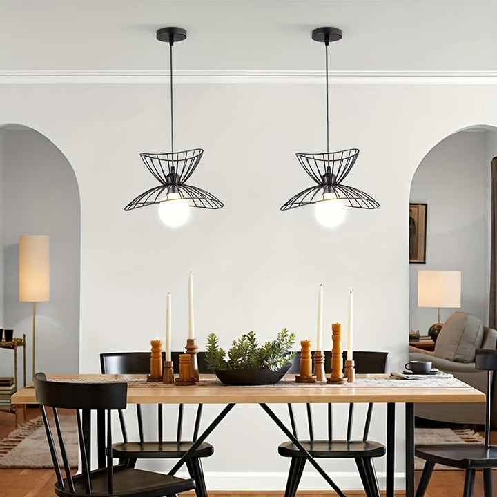 Retro Black Pendant Light | Adjustable Industrial Design