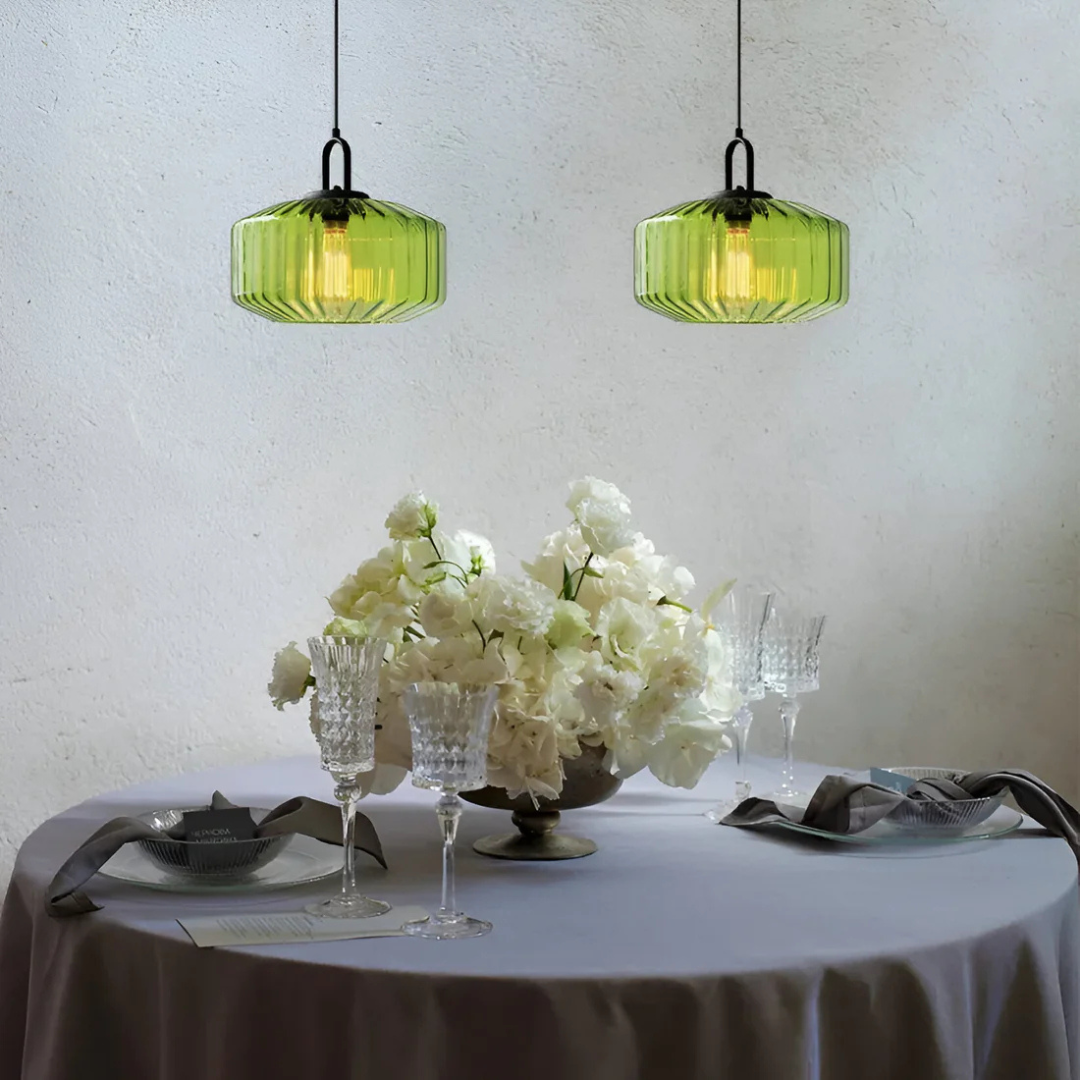 Mireta Glass Pendant Light | Retro-Coloured Glass Design
