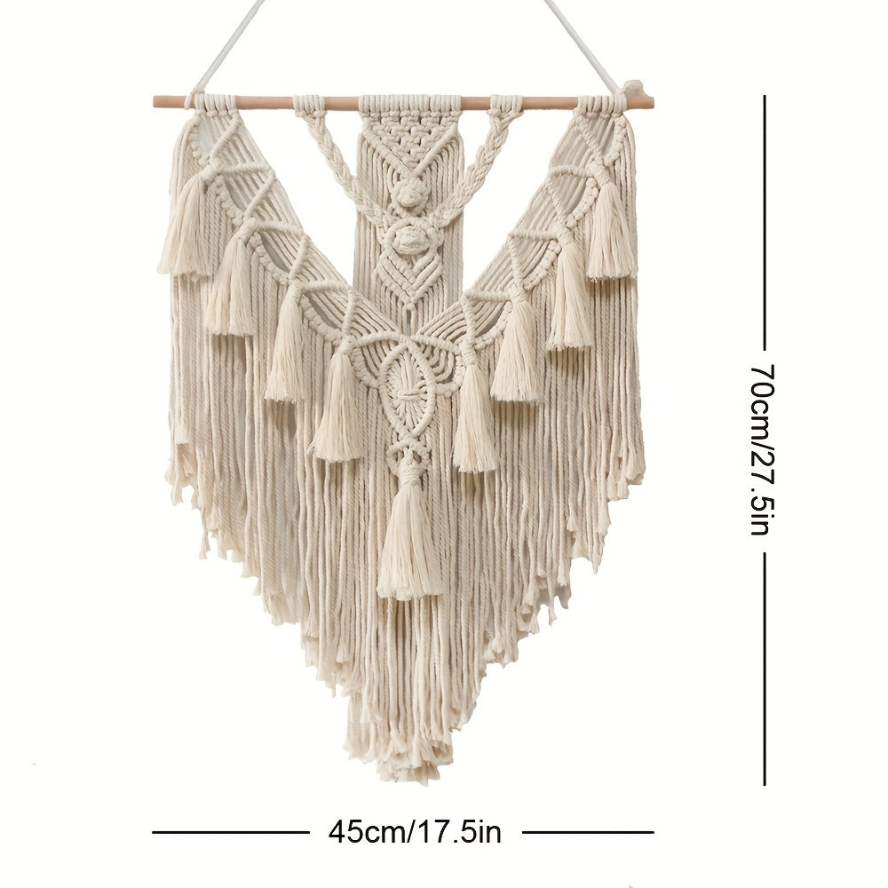 Bohemian Macrame Wall Hanging | Handcrafted Woven Tapestry