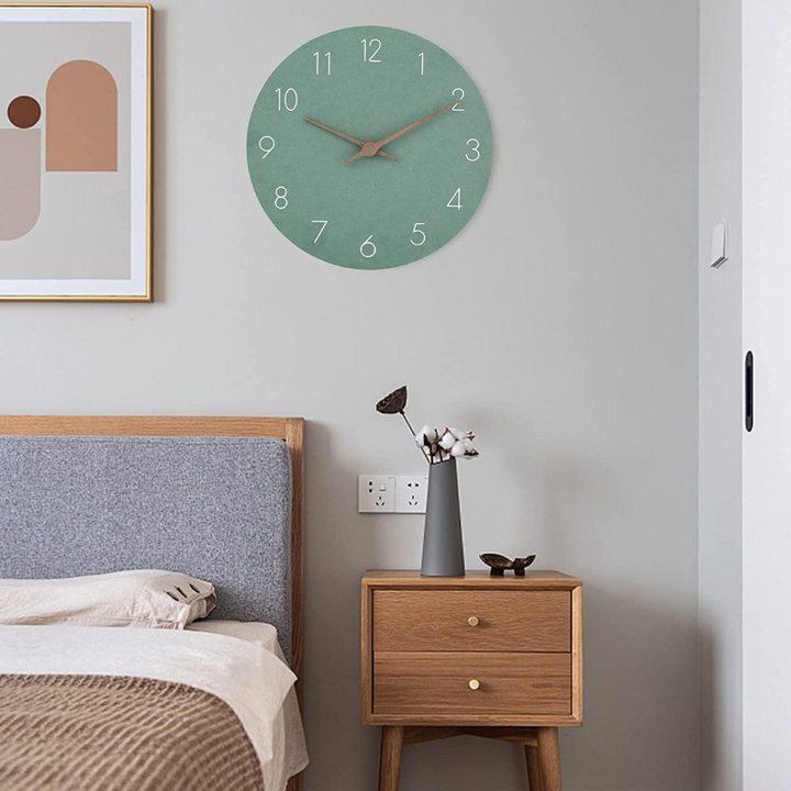 Nork Minimalist Wall Clock | Contemporary Wood Design