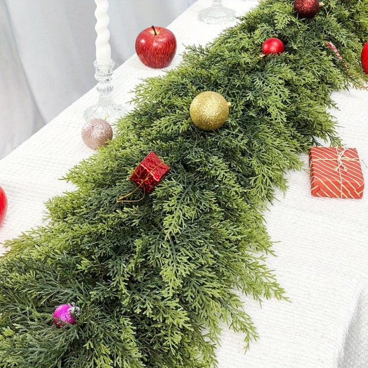 Christmas Garland Artificial Greenery Art Deco Mantle Stair Trim