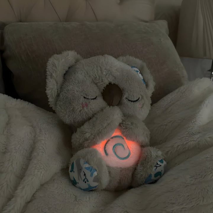 Baby Sleep Toy Breathing Light Plush Bear