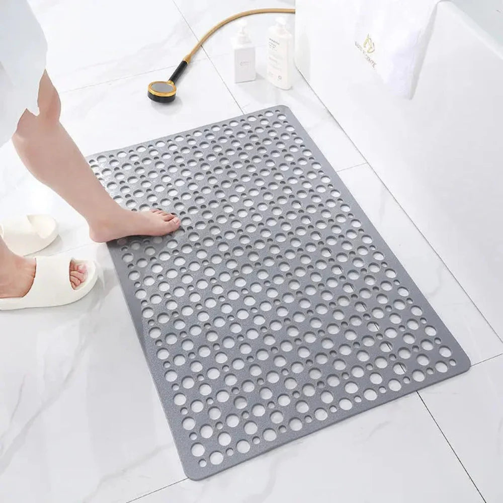 Bath Mat Shower Suction Cup Drain Design