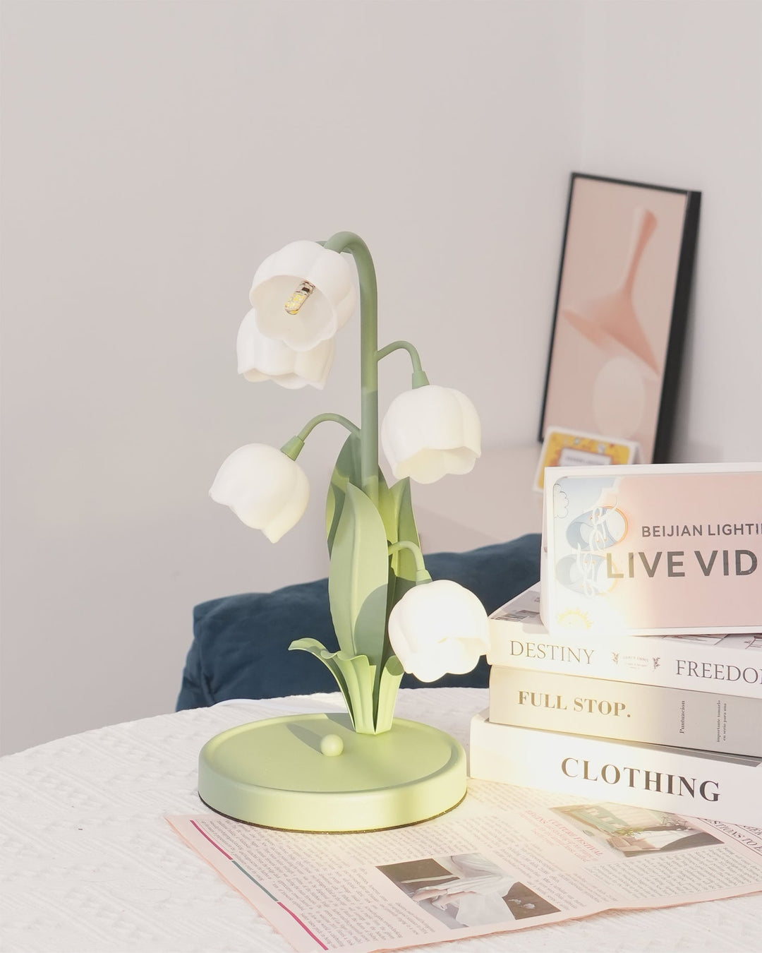 Bell Orchid Table Lamp | Elegant Floral Indoor Light