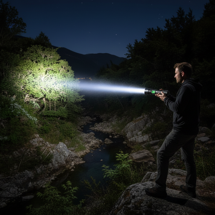 Flashlight Rechargeable LED Tactical Light Aluminum Outdoor Beam