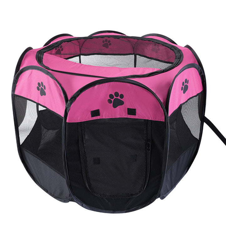 Cat Playpen Foldable Mesh Portable Pet Tent