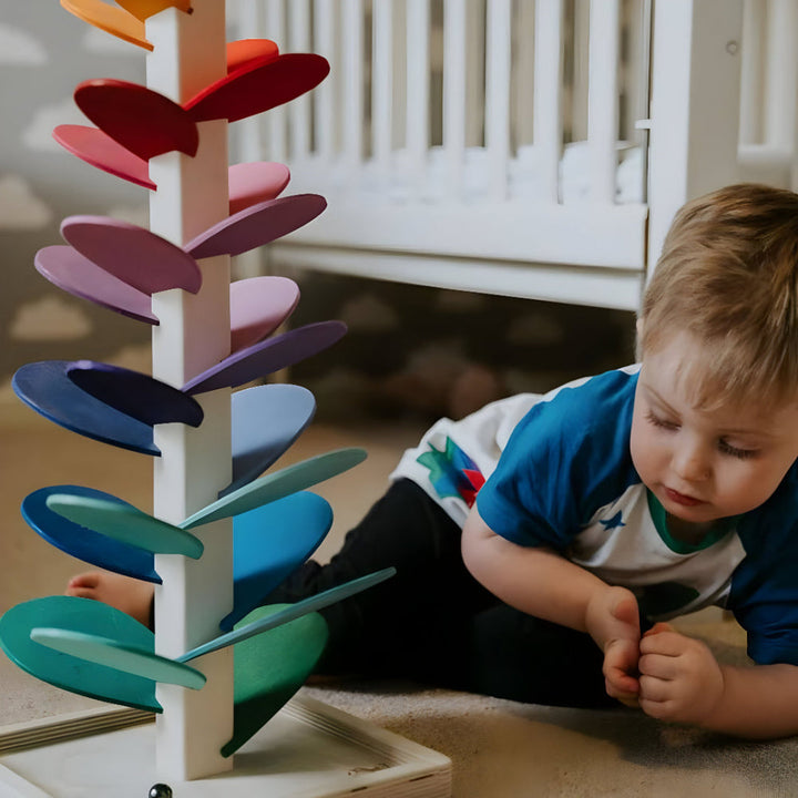 Marble Run Wooden colourful Educational Toy Kids