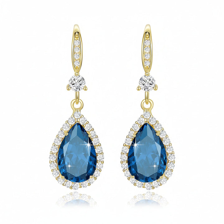 Earrings Mothers Day Gift Birthstone Teardrop Dangle Jewellery