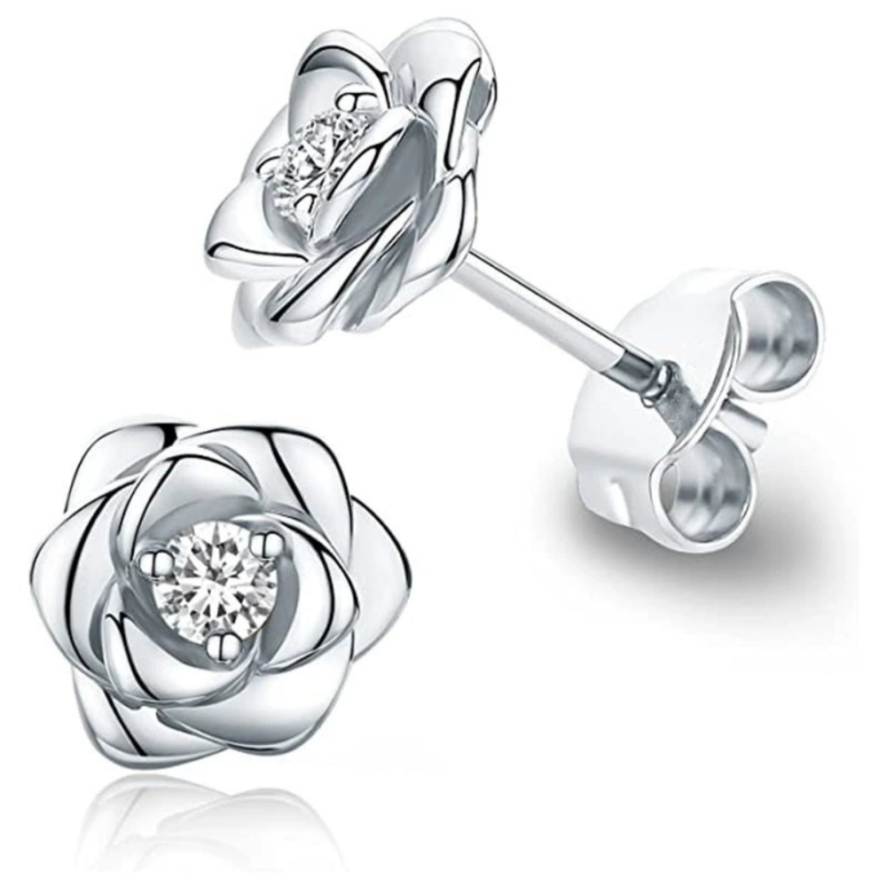Earrings Mothers Day Gift Gold Birthstone Flower Stud Jewellery