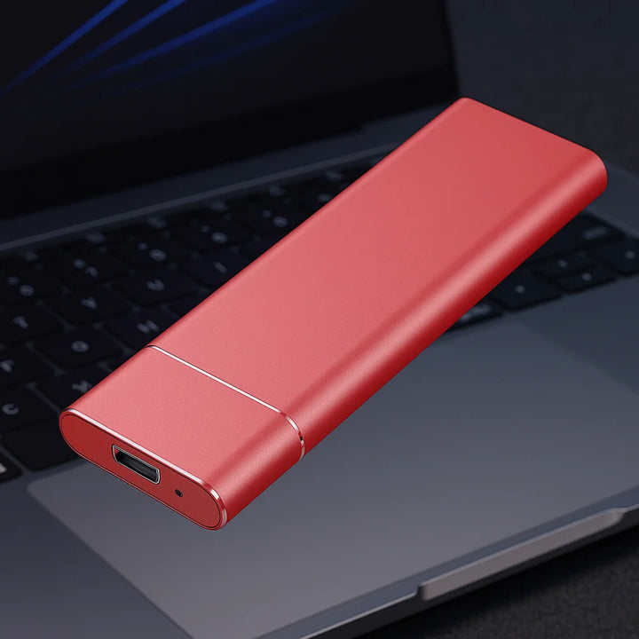 External Hard Drive Aluminum Portable Storage Device