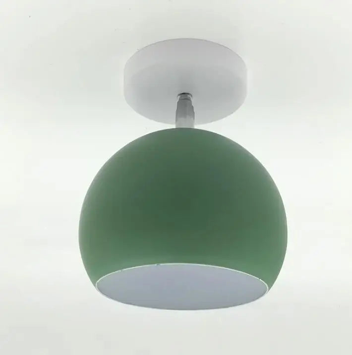 Nordic Macaron Ceiling Light | Modern Round Aluminium Lamp
