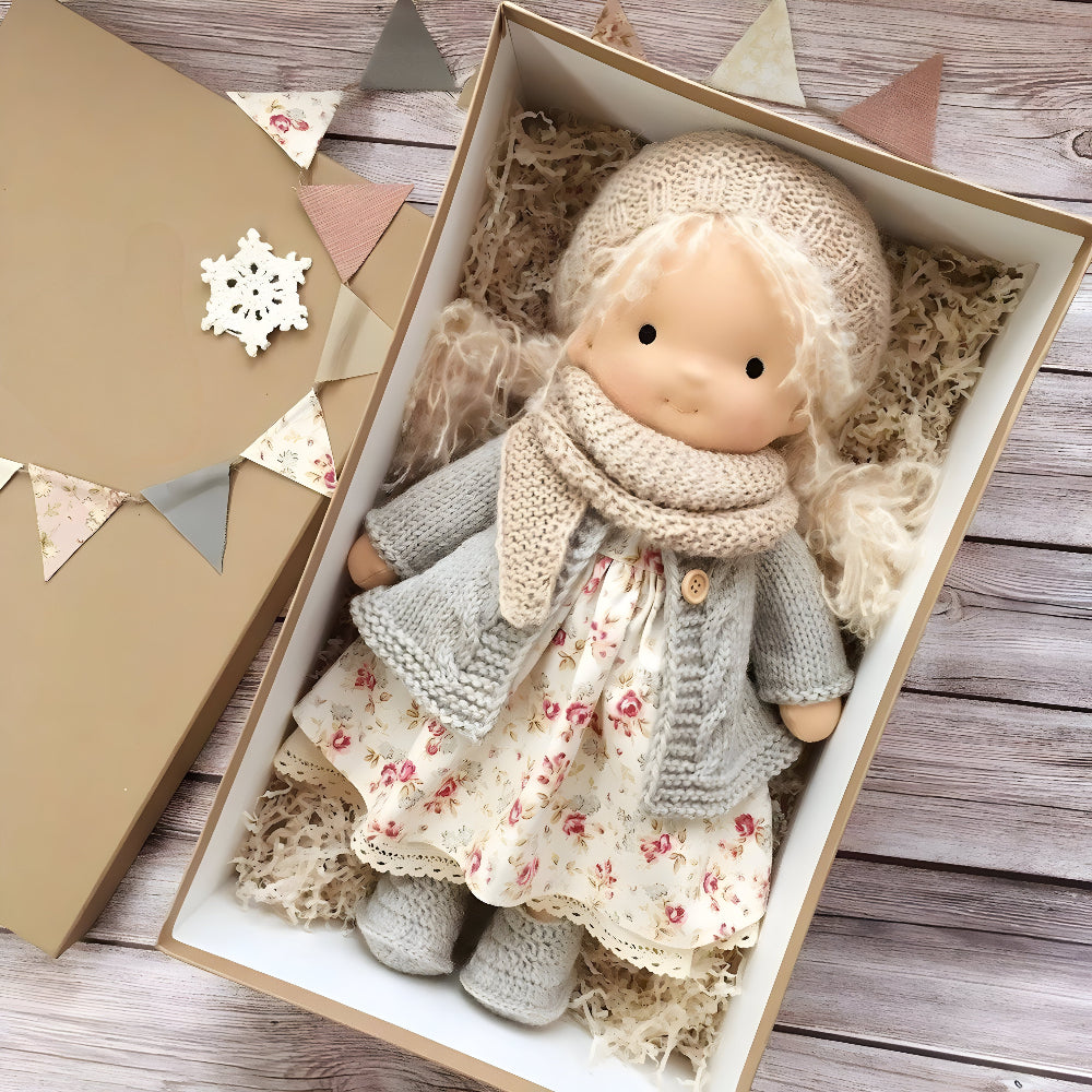Doll Handmade Fabric Toy Imaginative Play Gift Box
