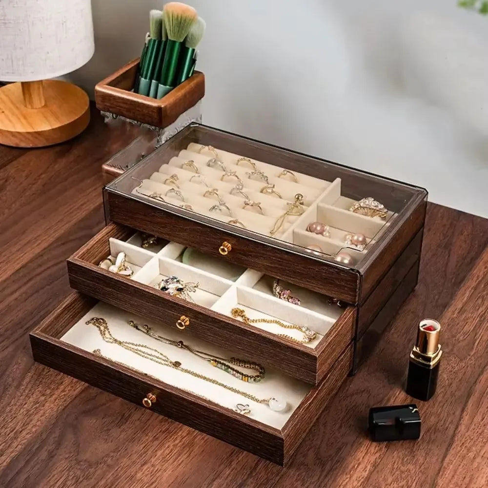Jewellery Box Organizer Mothers Day Gift Drawer Storage Display Case