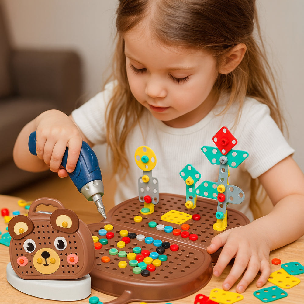 Kids Toy Montessori Building Set STEM Activity Kit