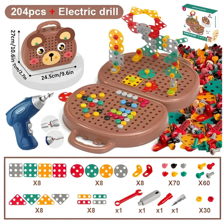 Kids Toy Montessori Building Set STEM Activity Kit
