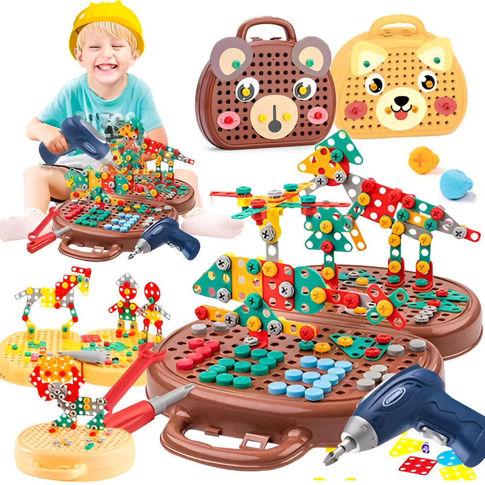 Kids Toy Montessori Building Set STEM Activity Kit