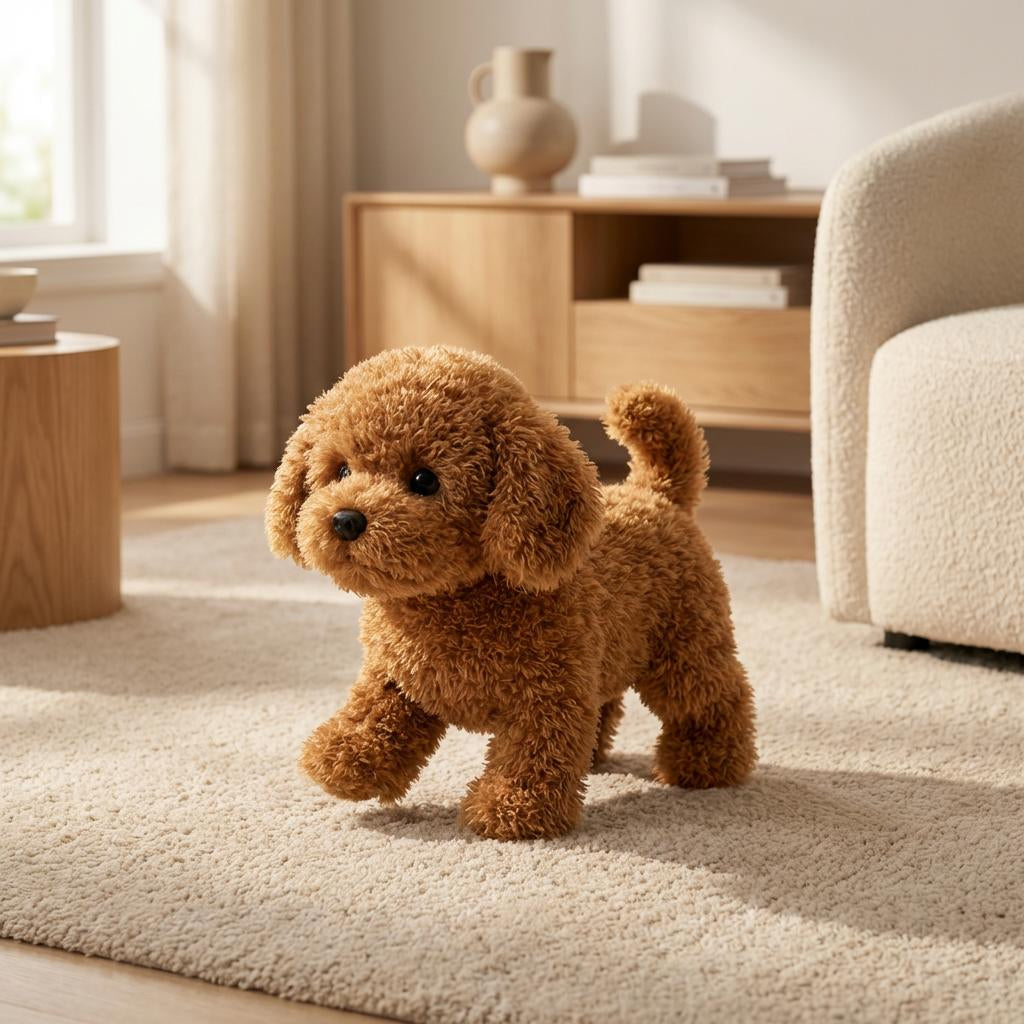 Plush Toy Interactive Dog Realistic Moving Soft Puppy