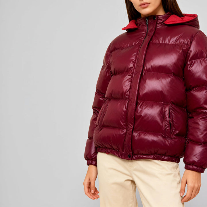Women Insulated Puffer Jacket Hooded Winter Outerwear Design