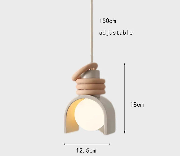 Wabi-Sabi Pendant Light | Japanese Minimalist Resin Design