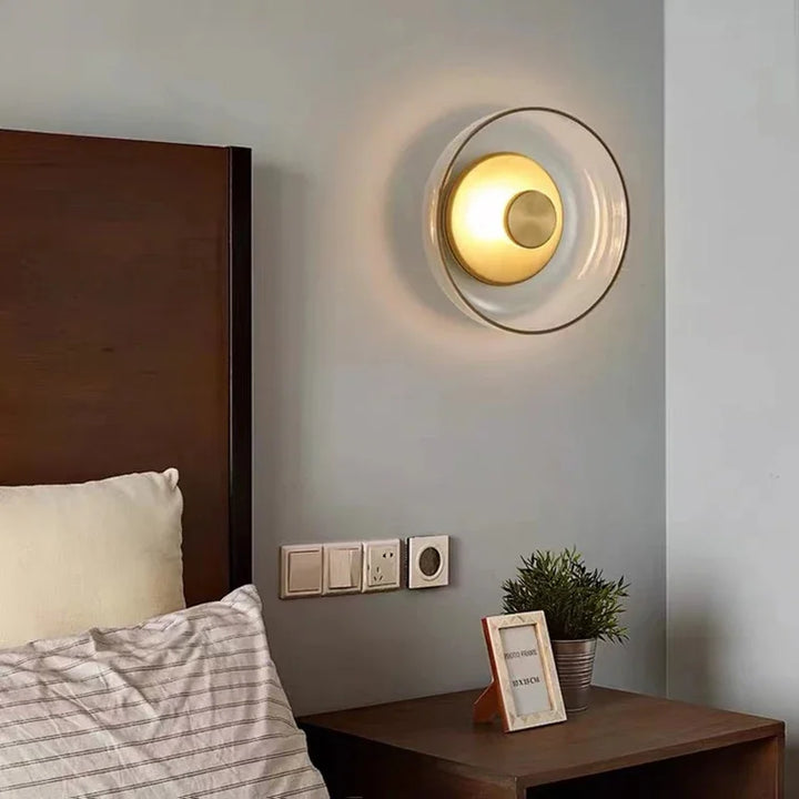 Nordic Glass LED Wall Sconce | Modern Round Decorative Wall Light