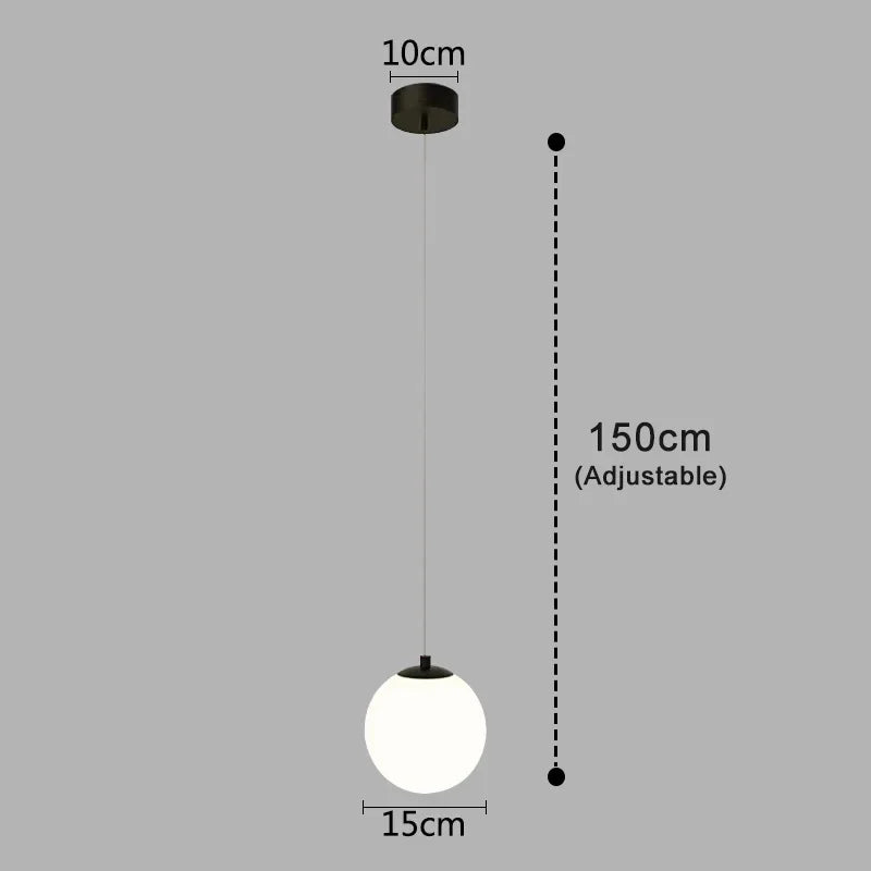 Luna Pendant Light | Nordic Modern Glass Globe Design