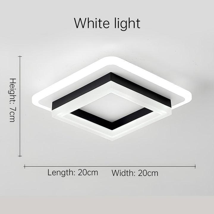 Square LED Ceiling Light | Modern Flush Mount Fixture