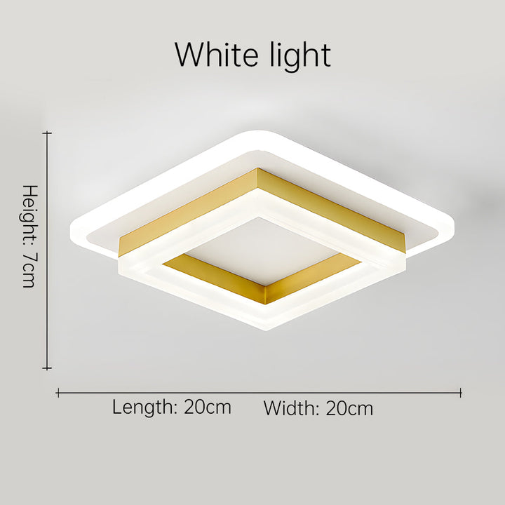 Square LED Ceiling Light | Modern Flush Mount Fixture