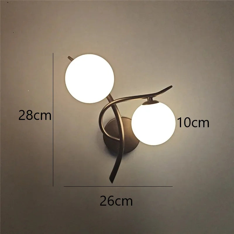 Lunara Wall Light | Nordic Dual Globe LED Design