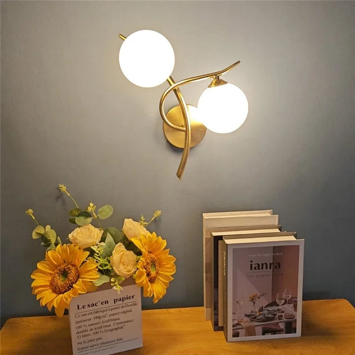 Lunara Wall Light | Nordic Dual Globe LED Design