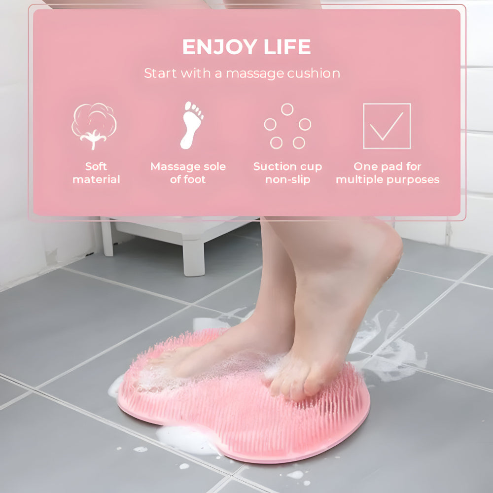 Shower Mat Scrubber Foot Body Exfoliating Non Slip
