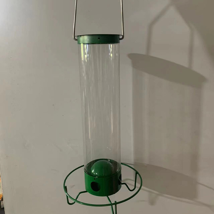 Bird Feeder Metal Squirrel Proof Hanging Outdoor Backyard Tube