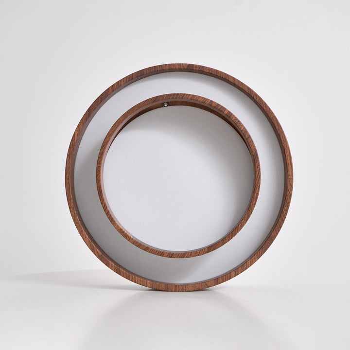 Vaako Ceiling Lamp | Walnut Finish LED Ceiling Light