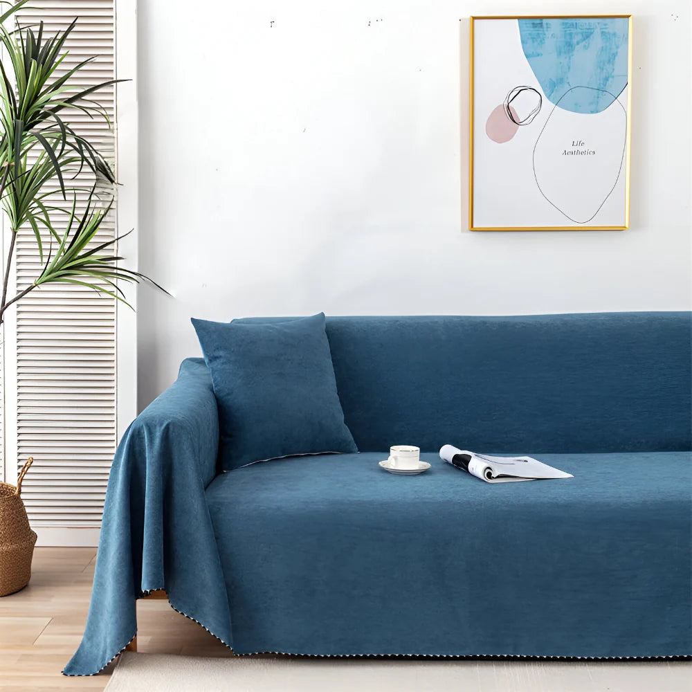 Sofa Cover Blanket Couch Protector Textured Furniture Throw