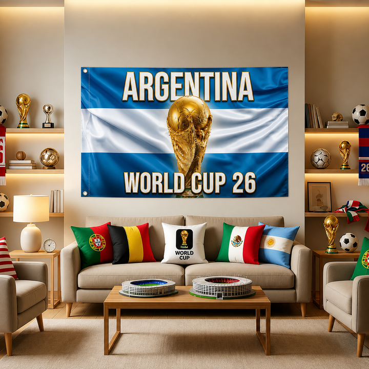 World Cup Argentina Flag Banner Outdoor Soccer