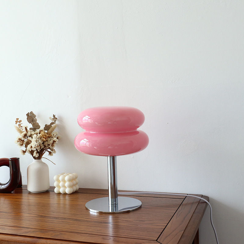 Italian Designer Glass Table Lamp | Modern Retro Accent Light