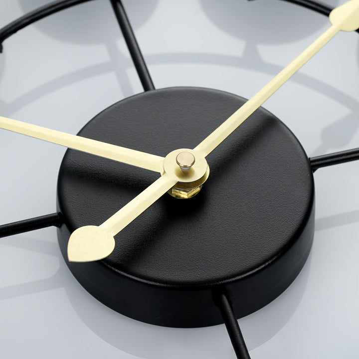 Colourful Metal Wall Clock | Retro Iron Design