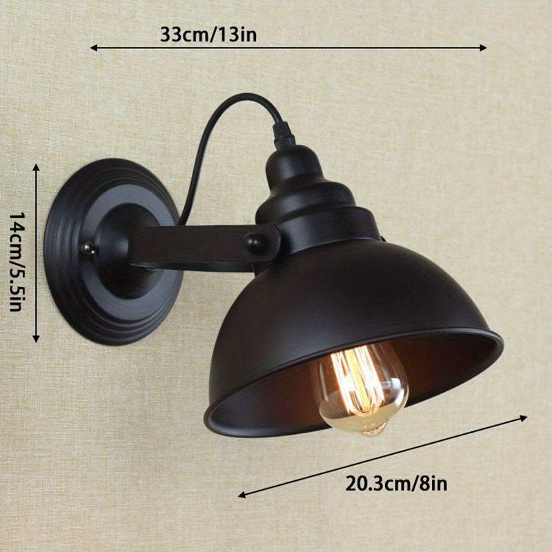 Industrial Vintage Wall Light | Retro Metal Sconce Lamp