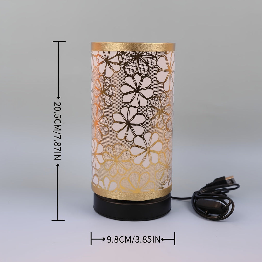 Floral USB Table Lamp | Warm Ambient Decorative Light