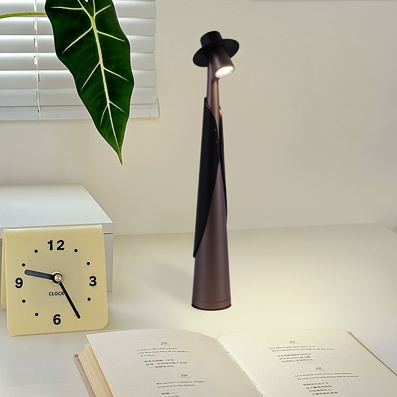 Modern Rechargeable LED Hat Lamp | Creative Touch Desk Light