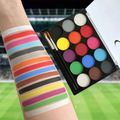 Soccer Ball Face Paint Kit 15 colour Palette Creative Designs